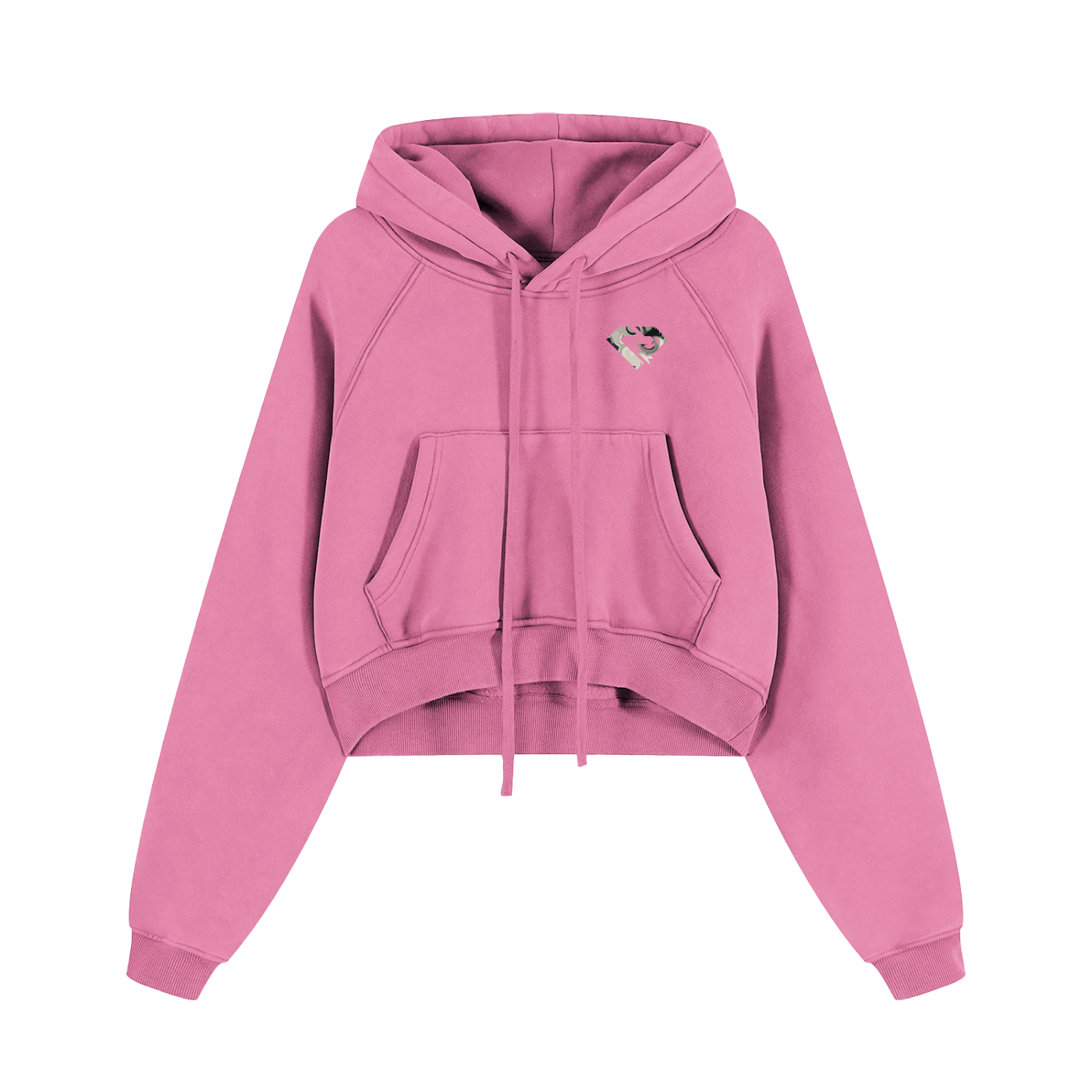 Women Washed Cropped Hoodie