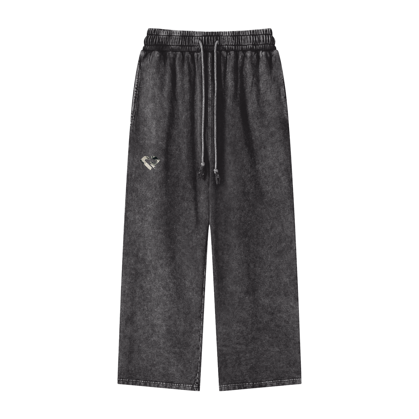 Acid Wash Straight Leg Pants