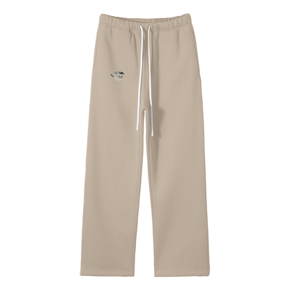 Streetwear Unisex Solid Color Leg Pants