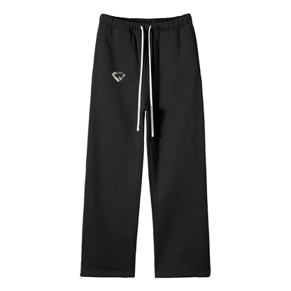 Streetwear Unisex Solid Color Leg Pants