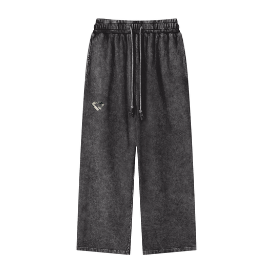 Acid Wash Straight Leg Pants