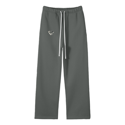 Streetwear Unisex Solid Color Leg Pants