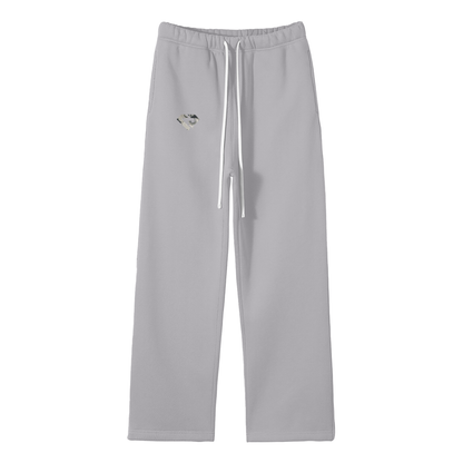 Streetwear Unisex Solid Color Leg Pants